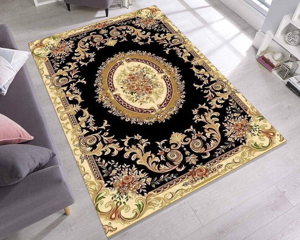 Килими в стилі бароко із золотою рамою, нековзні килими для зони, протиковзкий килим, який можна прати в машині, килим для спальні, вітальні, ванної кімнати, гуртожитків, килимок для підлоги 120X160CM
Килими в стилі бароко із золотою рамою, нековзні килими для зони, протиковзкий килим, який можна прати в машині, килим для спальні, вітальні, ванної кімнати, гуртожитків, килимок для підлоги 120X160CM