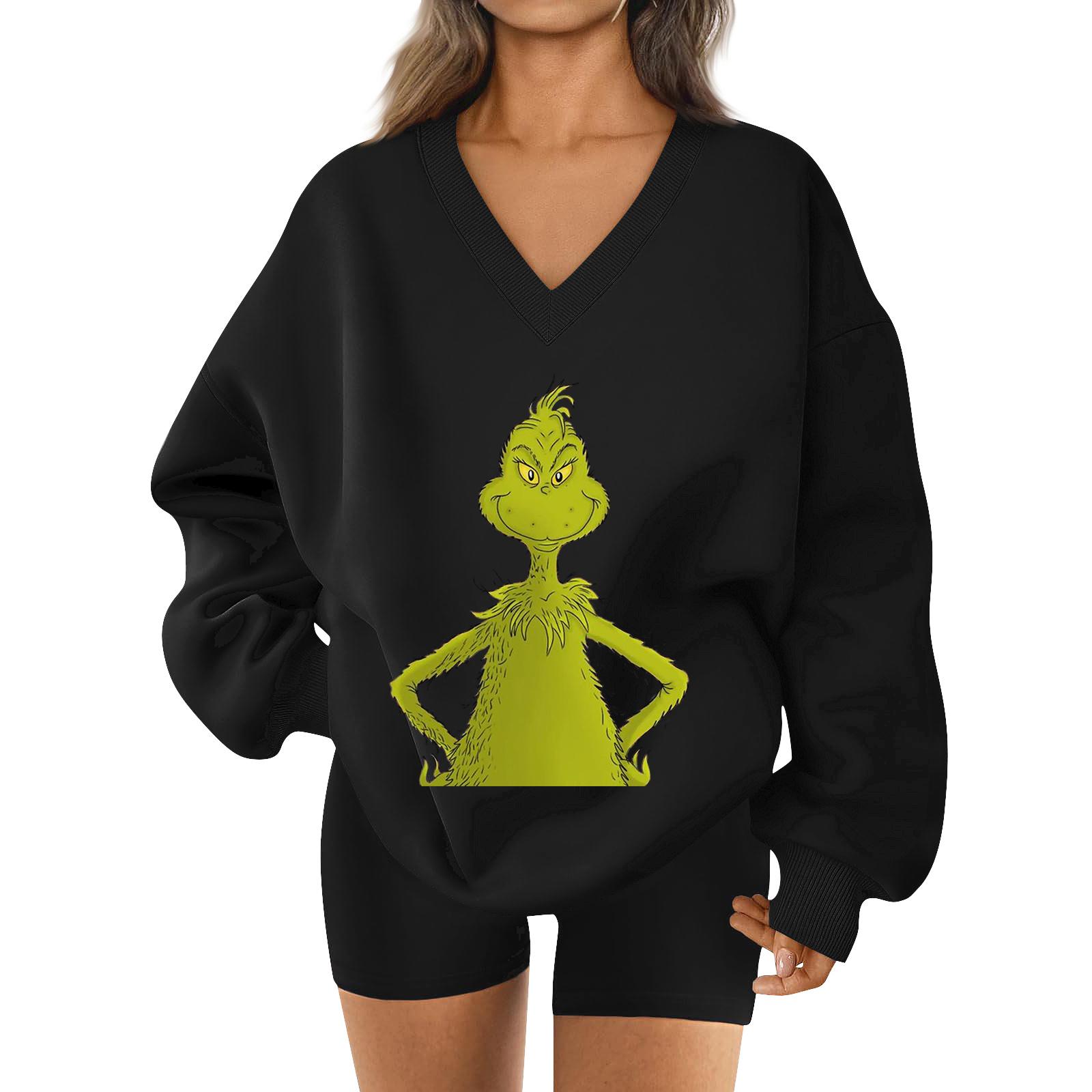 Женская свободная и удобная спортивная одежда с V-образным вырезом и надписью, толстовка с длинным рукавом, повседневная одежда для сочетания XXL чёрный
Женская свободная и удобная спортивная одежда с V-образным вырезом и надписью, толстовка с длинным рукавом, повседневная одежда для сочетания XXL чёрный