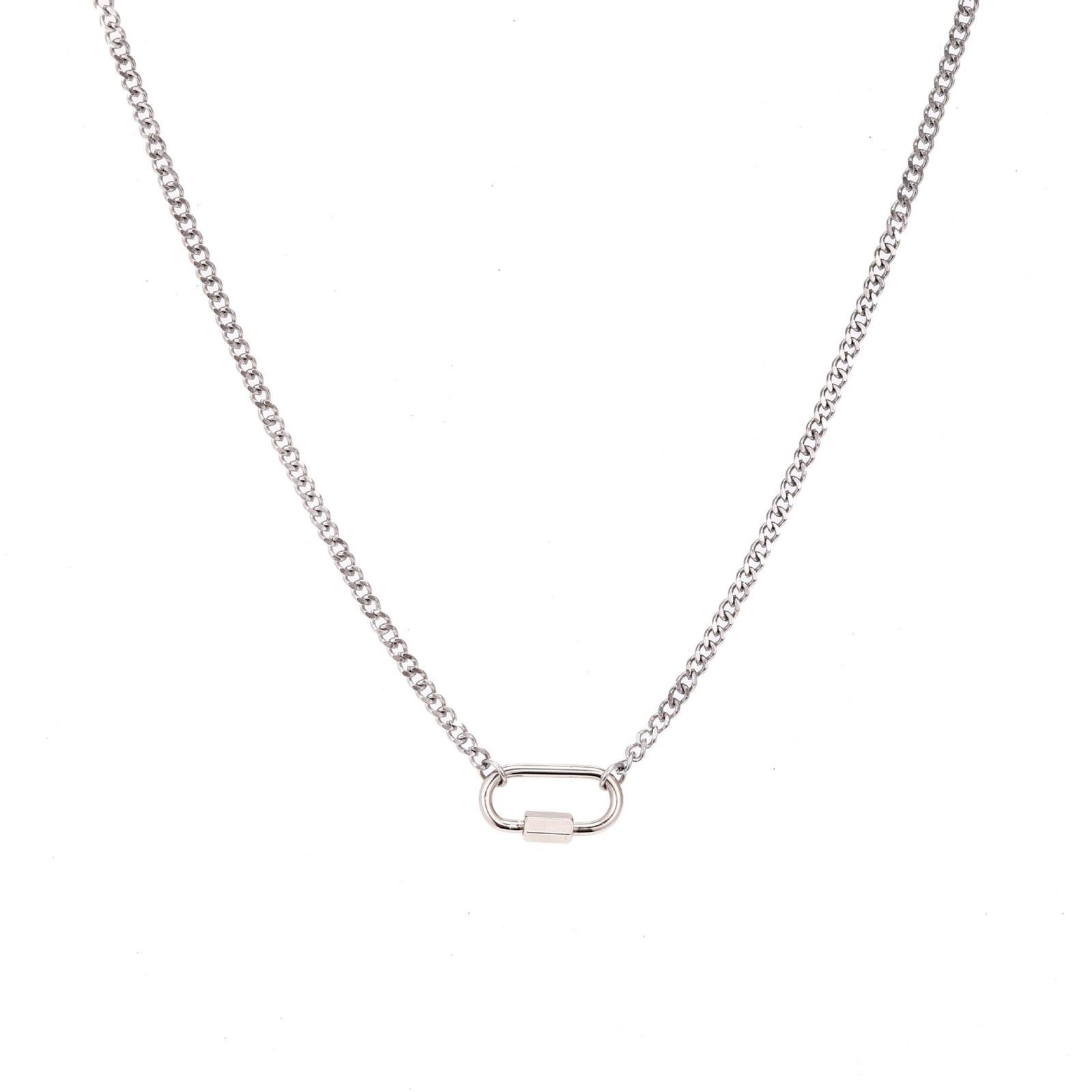 Necklace with Detachable Geometric Clasp Unique Necklace with Geometric Ellipse Clasp Pendant Stylish Neck Chain Jewelry S
Necklace with Detachable Geometric Clasp Unique Necklace with Geometric Ellipse Clasp Pendant Stylish Neck Chain Jewelry S