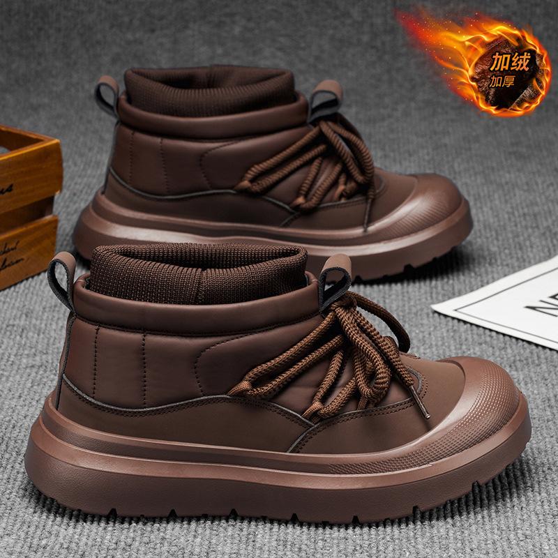 Snow boots men s winter velvet thickened cold-proof warm large cotton shoes winter outdoor cold-proof Martin boots 44 коричневий
Snow boots men s winter velvet thickened cold-proof warm large cotton shoes winter outdoor cold-proof Martin boots 44 коричневий