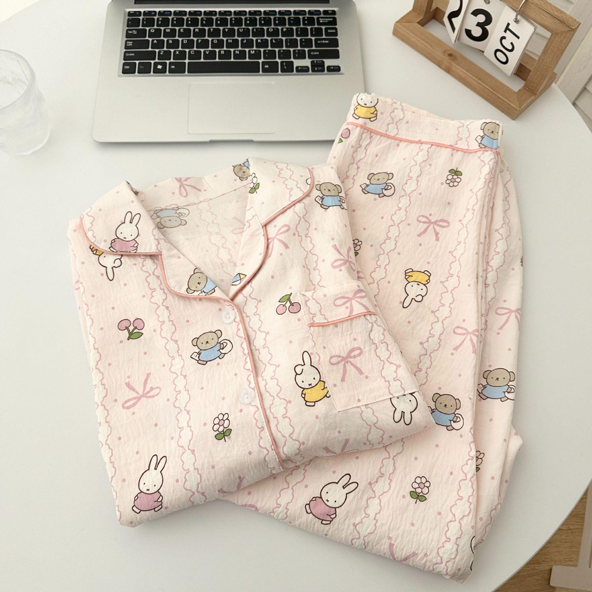 Cherry Miffy Cloud Cotton Long Pajamas – Women s Cute, Girlish Long Sleeve Home Wear for Spring and Autumn Medium
Cherry Miffy Cloud Cotton Long Pajamas – Women s Cute, Girlish Long Sleeve Home Wear for Spring and Autumn Medium
