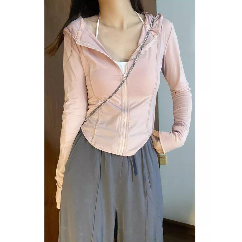 Pink Ice Silk Sun Protection Clothing Women s Summer Silm Exercise Yoga Clothes Outwear Tight Tops Women s Summer 2025 New Arrival Pink XL
Pink Ice Silk Sun Protection Clothing Women s Summer Silm Exercise Yoga Clothes Outwear Tight Tops Women s Summer 2025 New Arrival Pink XL