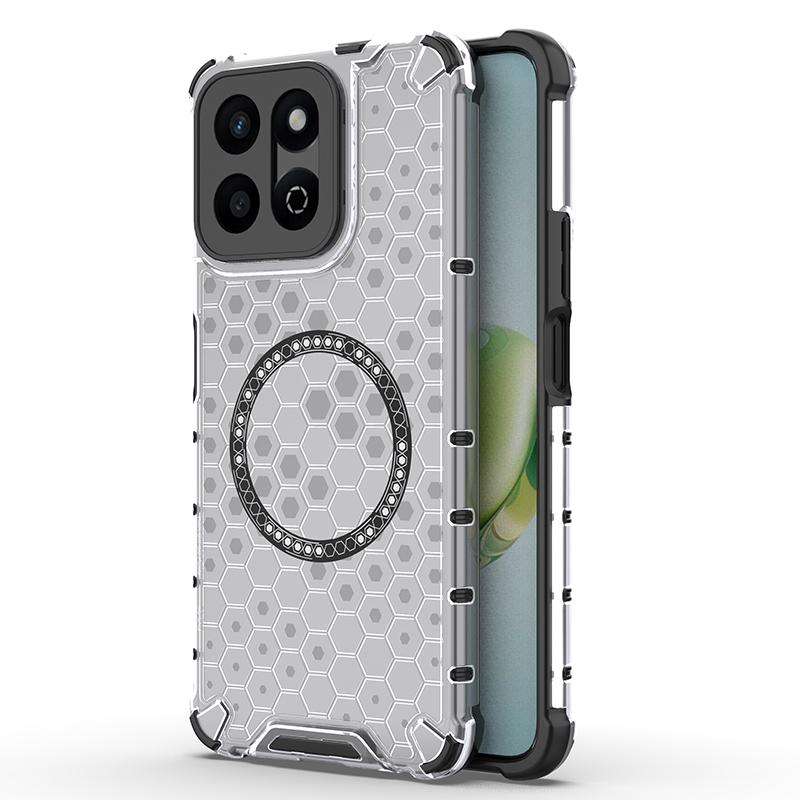 For Honor Play 60 Plus 5G Case Compatible with MagSafe Honeycomb Design TPU+PC Phone Cover Grey
For Honor Play 60 Plus 5G Case Compatible with MagSafe Honeycomb Design TPU+PC Phone Cover Grey