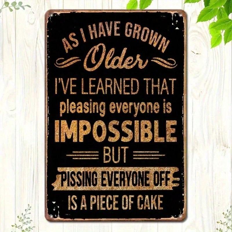 Vintage Metal Wall Sign Retro Humor Poster for Garage
Vintage Metal Wall Sign Retro Humor Poster for Garage