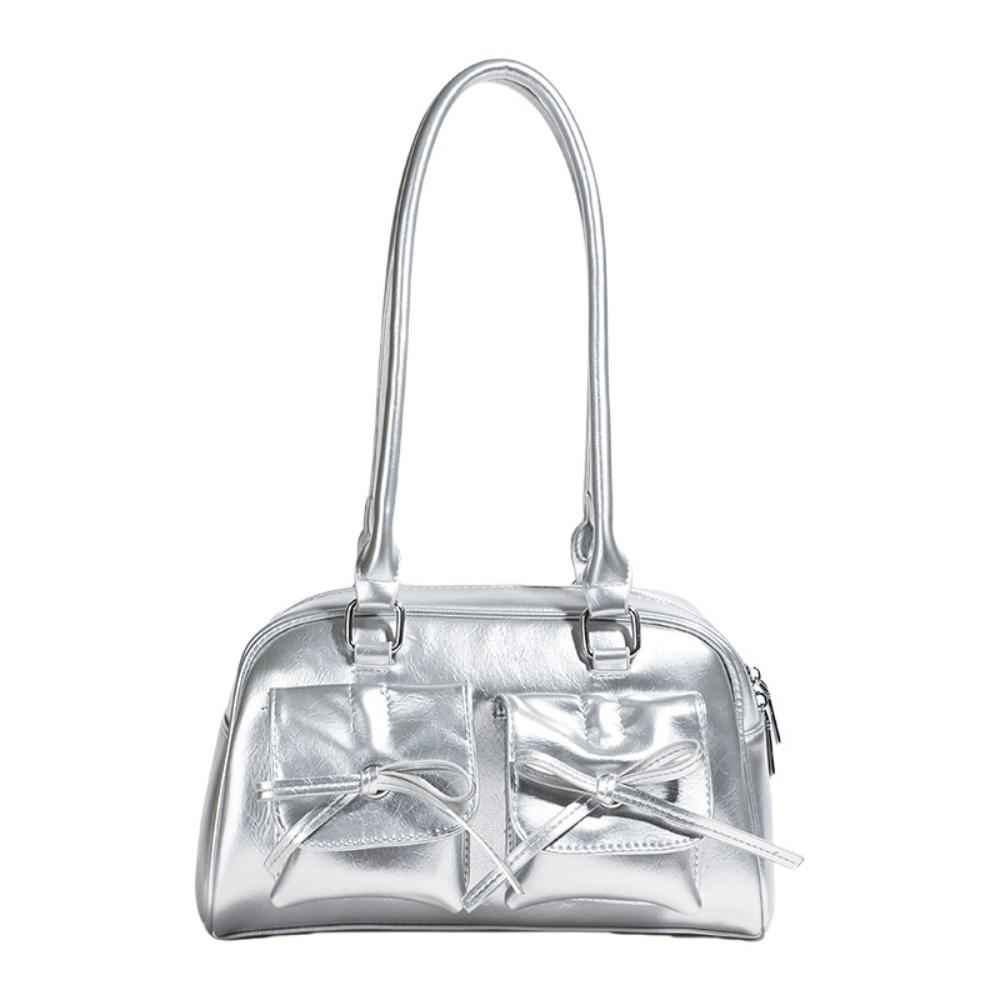 Elegant Bow Tie Bowling Bag French Style Women Handbags Fashion Boston Shoulder Bag Armpit Bag серебряный
Elegant Bow Tie Bowling Bag French Style Women Handbags Fashion Boston Shoulder Bag Armpit Bag серебряный