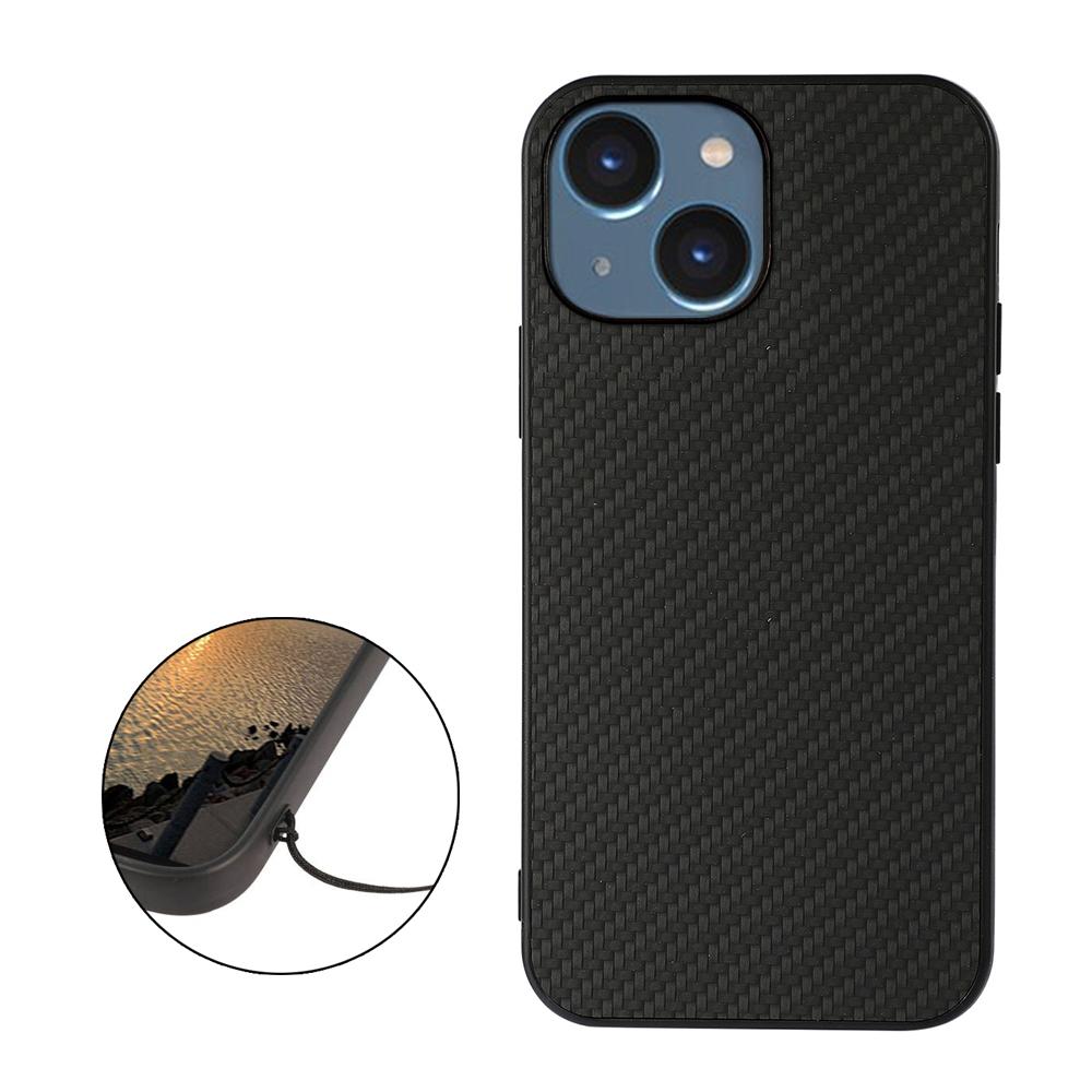 For iPhone 15 Plus PU Leather Coated TPU Mobile Case Carbon Fiber Texture Phone Cover Black
For iPhone 15 Plus PU Leather Coated TPU Mobile Case Carbon Fiber Texture Phone Cover Black