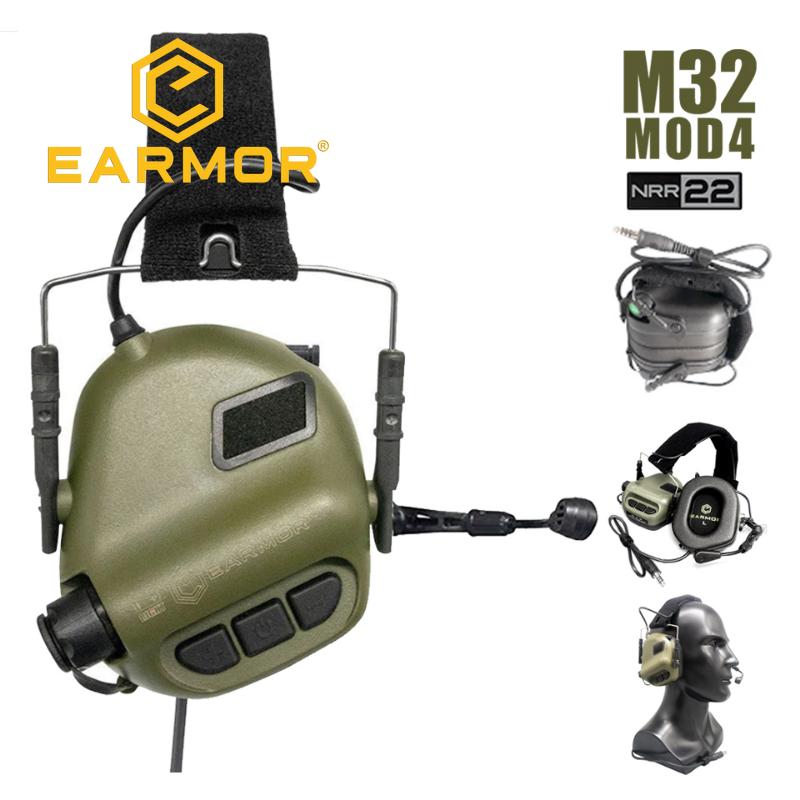 EARMOR M32 MOD4 Тактична гарнітура для стрільби Військові шумозаглушення Комунікаційні навушники Softair дубильна кора
EARMOR M32 MOD4 Тактична гарнітура для стрільби Військові шумозаглушення Комунікаційні навушники Softair дубильна кора