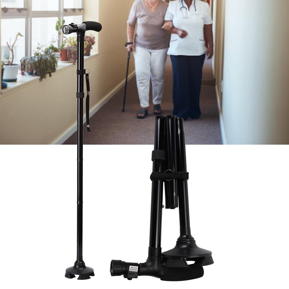 Collapsible Anti slip Foldable Aluminum Alloy Cane Elder Safety Walking Stick with LED Light
Collapsible Anti slip Foldable Aluminum Alloy Cane Elder Safety Walking Stick with LED Light