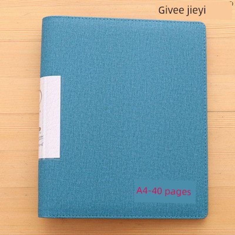 Large Capacity Leather Perforated Loose-Leaf Contract Folder 40 Pages (Light Blue)
Large Capacity Leather Perforated Loose-Leaf Contract Folder 40 Pages (Light Blue)