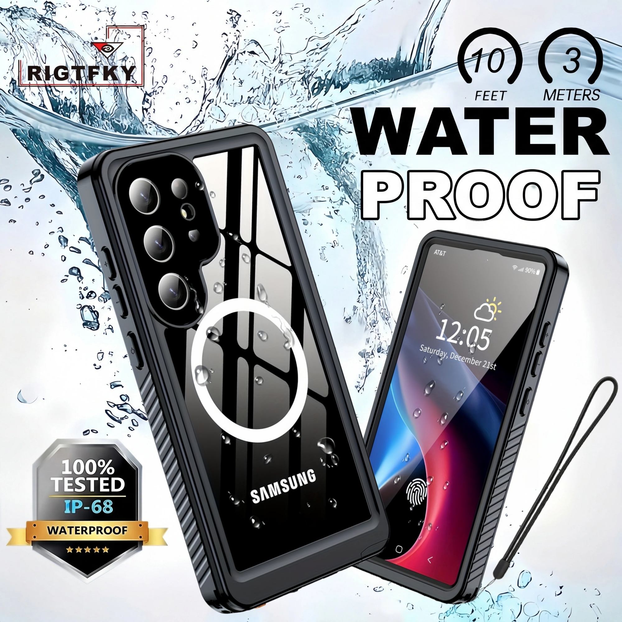 360° protect Cover IP68 Waterproof Case For Samsung S26 Plus S26 Ultra S25 FE,Outdoor Snorkeling Dustproof,Snowproof,Swimming Galaxy S25 FE чёрный
360° protect Cover IP68 Waterproof Case For Samsung S26 Plus S26 Ultra S25 FE,Outdoor Snorkeling Dustproof,Snowproof,Swimming Galaxy S25 FE чёрный