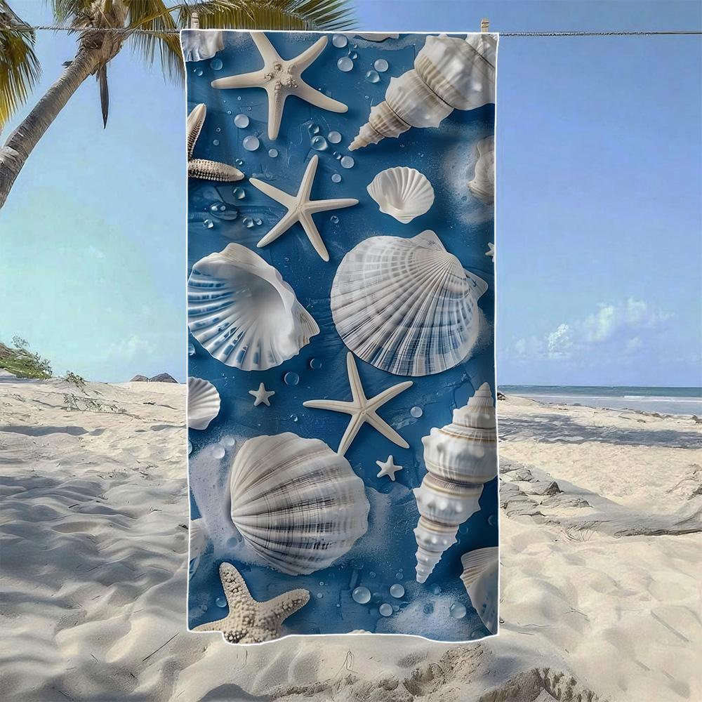 Marine Life & Nautical Pattern Beach Towel, Soft Quick-Drying, Perfect For Portable Outdoor Travel, Camping And Summer Beach W40*H60(CM)
Marine Life & Nautical Pattern Beach Towel, Soft Quick-Drying, Perfect For Portable Outdoor Travel, Camping And Summer Beach W40*H60(CM)