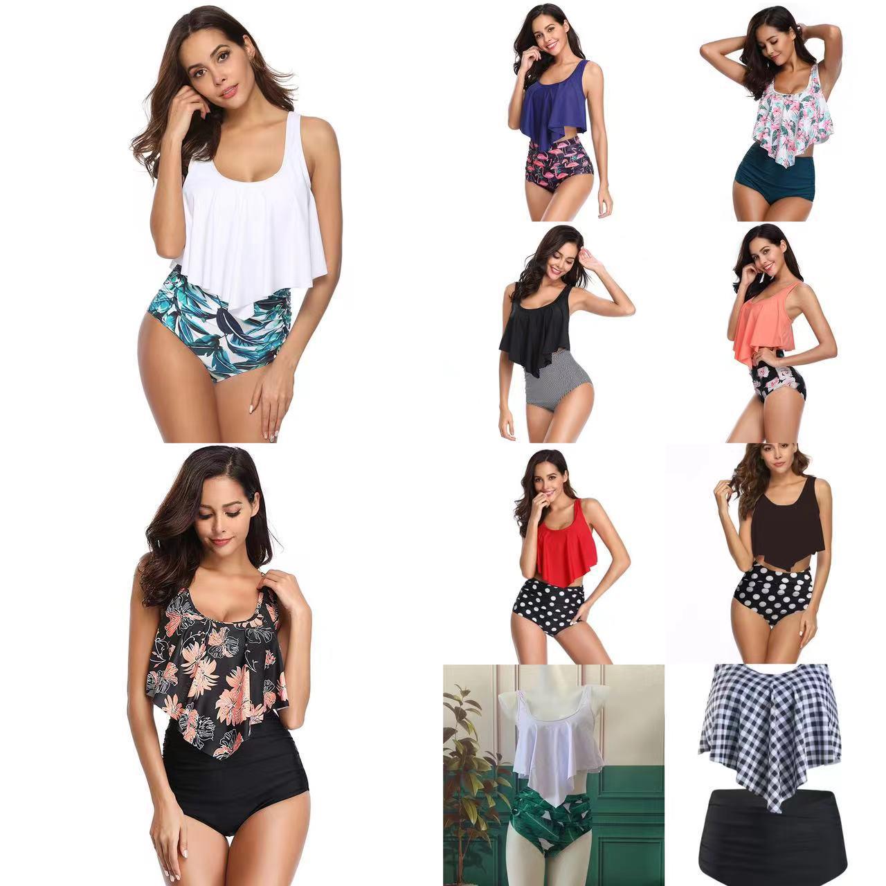 European & American High-Waist Tummy Control Lotus Leaf Off-Shoulder Backless Print Bikini Medium
European & American High-Waist Tummy Control Lotus Leaf Off-Shoulder Backless Print Bikini Medium