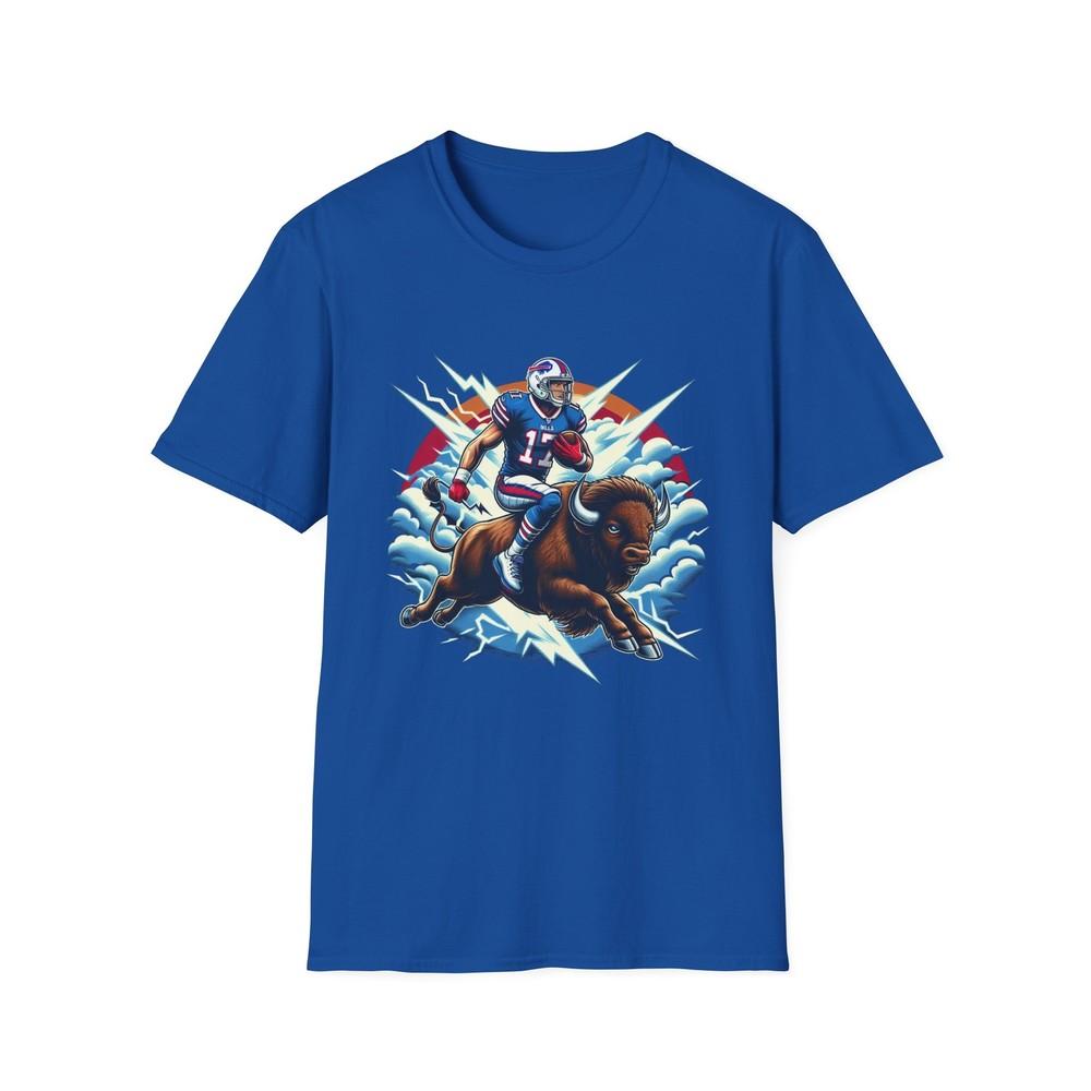 josh allen Riding a buffalo - tshirt L
josh allen Riding a buffalo - tshirt L