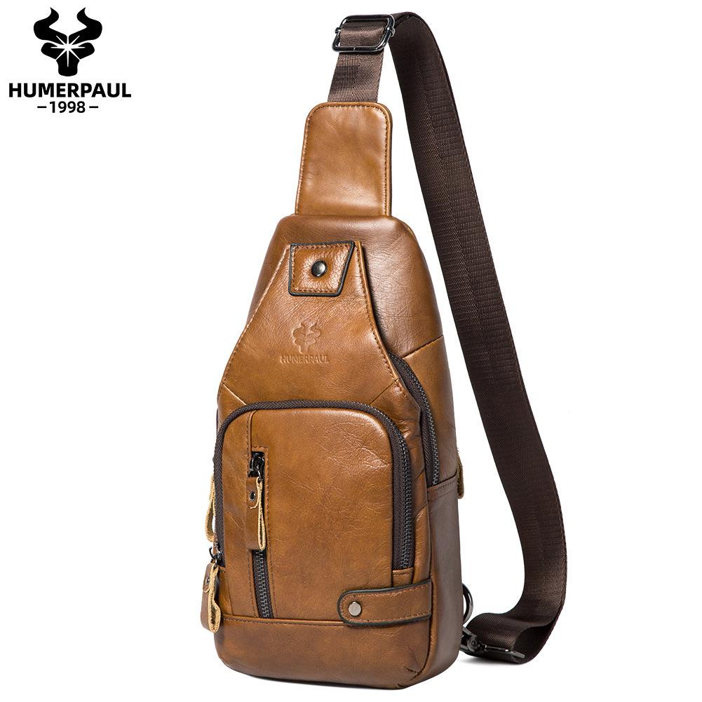 Hummer Paul Men s Genuine Leather Chest Bag with USB - Large Capacity Crossbody for Tablets
Hummer Paul Men s Genuine Leather Chest Bag with USB - Large Capacity Crossbody for Tablets