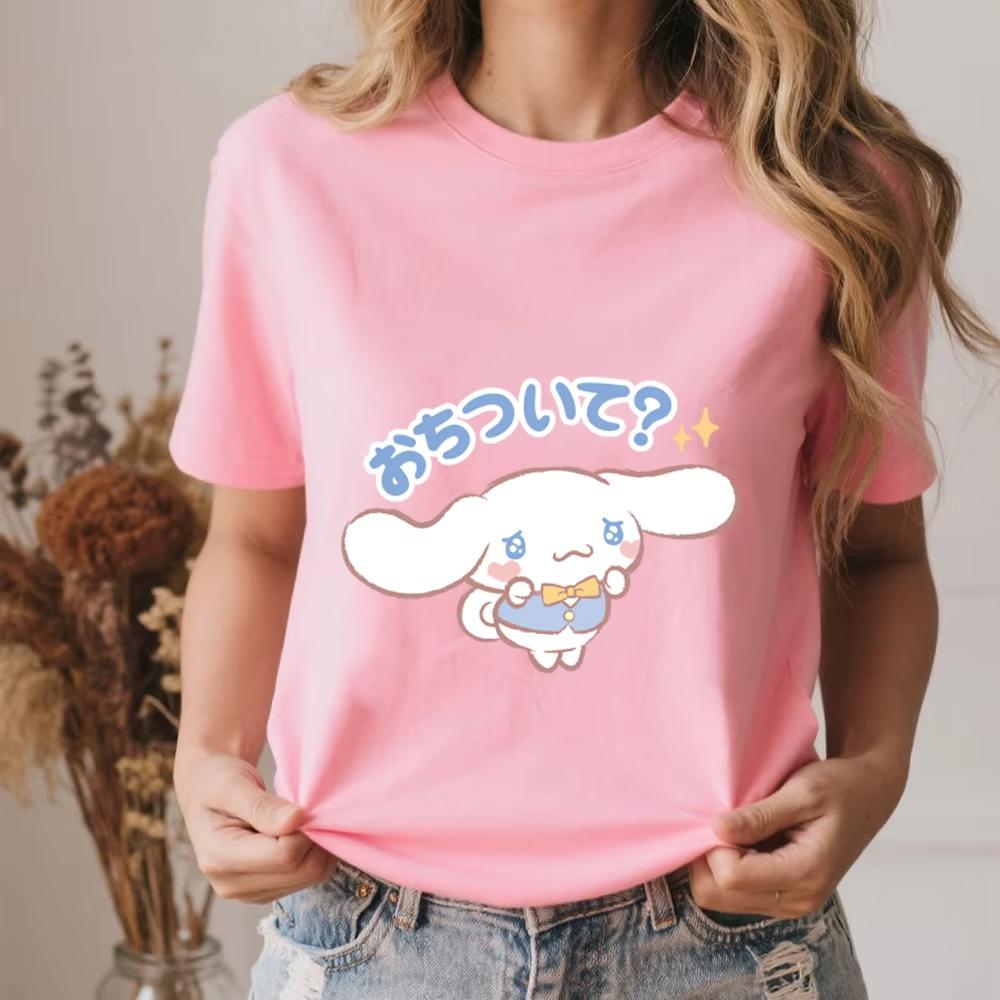 2026 Summer Casual Cotton T Shirt for Women Cinnamoroll Hold My Hand Print Tee Summer Soft Comfortable Top S
2026 Summer Casual Cotton T Shirt for Women Cinnamoroll Hold My Hand Print Tee Summer Soft Comfortable Top S
