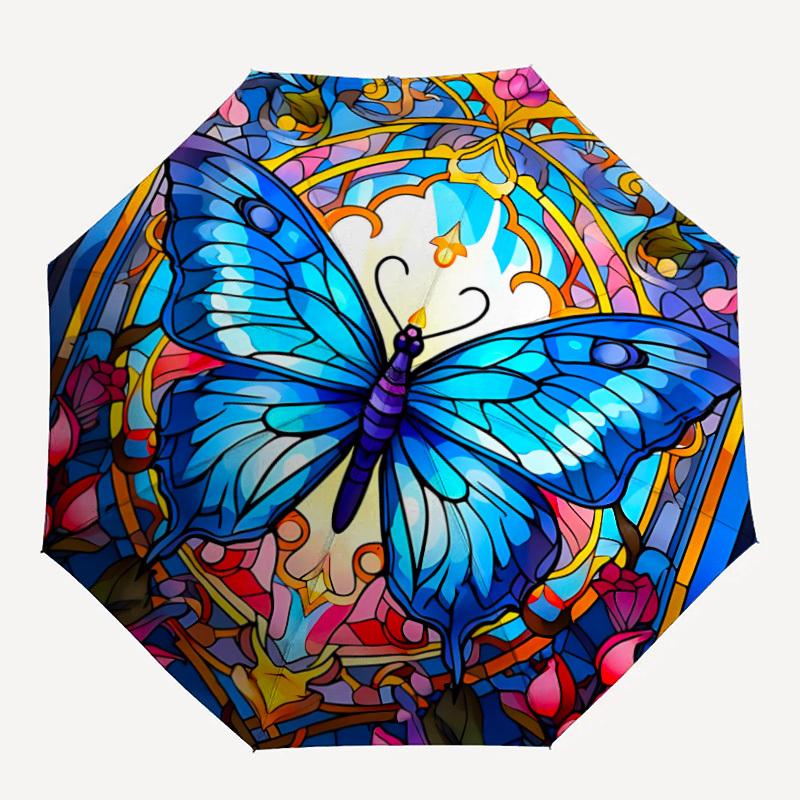 1pc Butterfly Stained Fashionable Automatic Opening/Closing Folding Umbrella with 8 Bones, Windproof Portable, Daily Use164
1pc Butterfly Stained Fashionable Automatic Opening/Closing Folding Umbrella with 8 Bones, Windproof Portable, Daily Use164