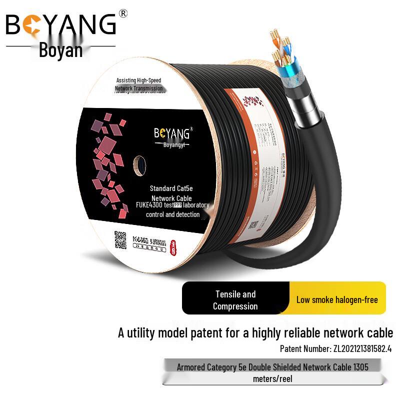BOYANG Armored Cat5e SFTP Outdoor Network Cable
BOYANG Armored Cat5e SFTP Outdoor Network Cable