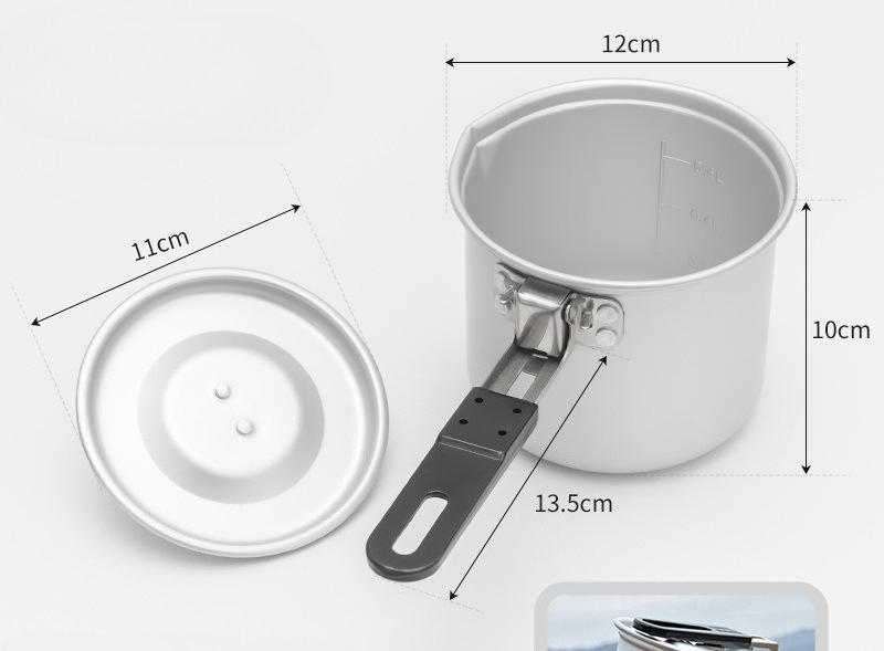 Portable Single Serving Milk Pot, Compact Foldable Outdoor Cookware for Camping & Hiking , Lightweight Mini Saucepan
Portable Single Serving Milk Pot, Compact Foldable Outdoor Cookware for Camping & Hiking , Lightweight Mini Saucepan