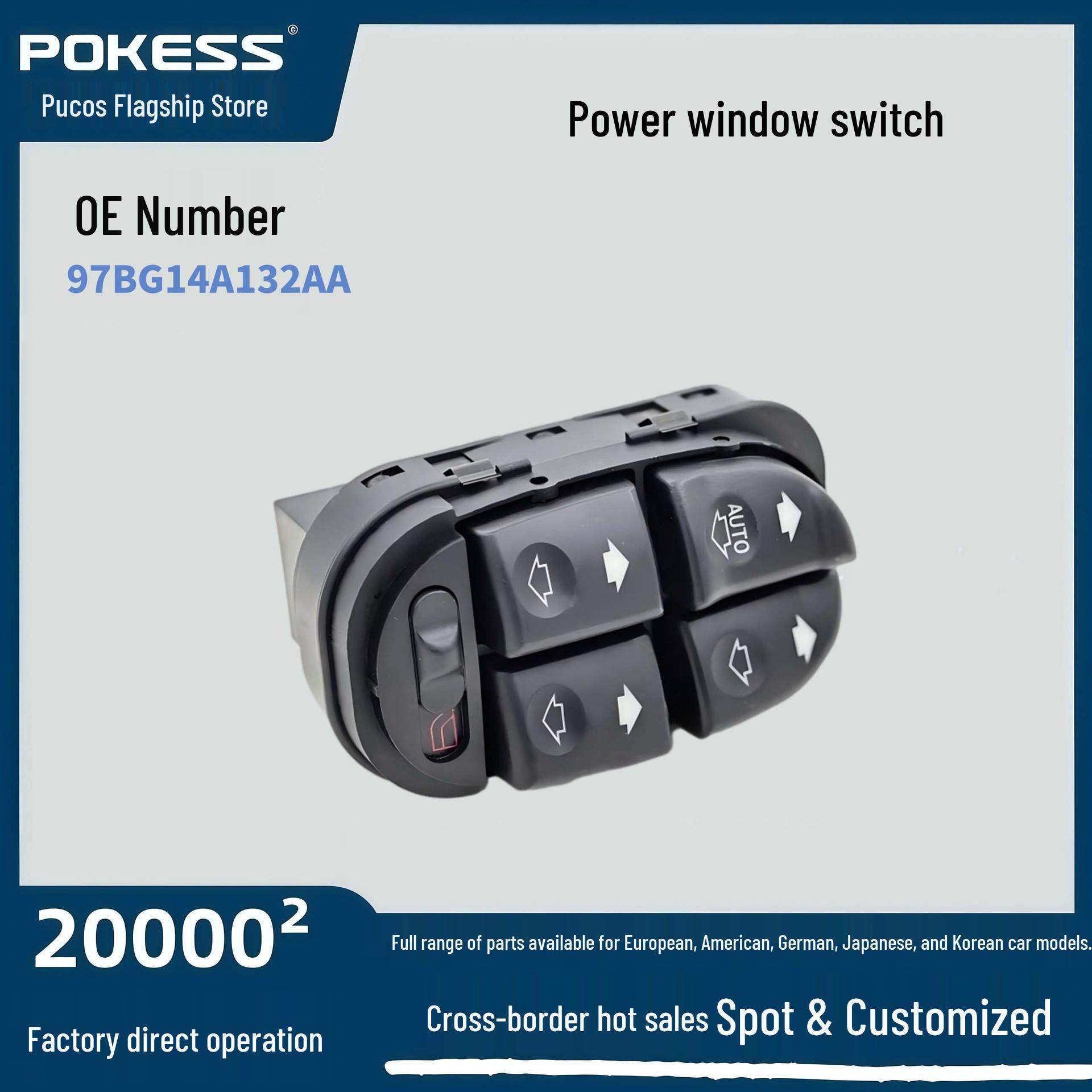 Front Electric Window Switch for Ford Mondeo 1997-2001 Model (97bg14A132aa)
Front Electric Window Switch for Ford Mondeo 1997-2001 Model (97bg14A132aa)