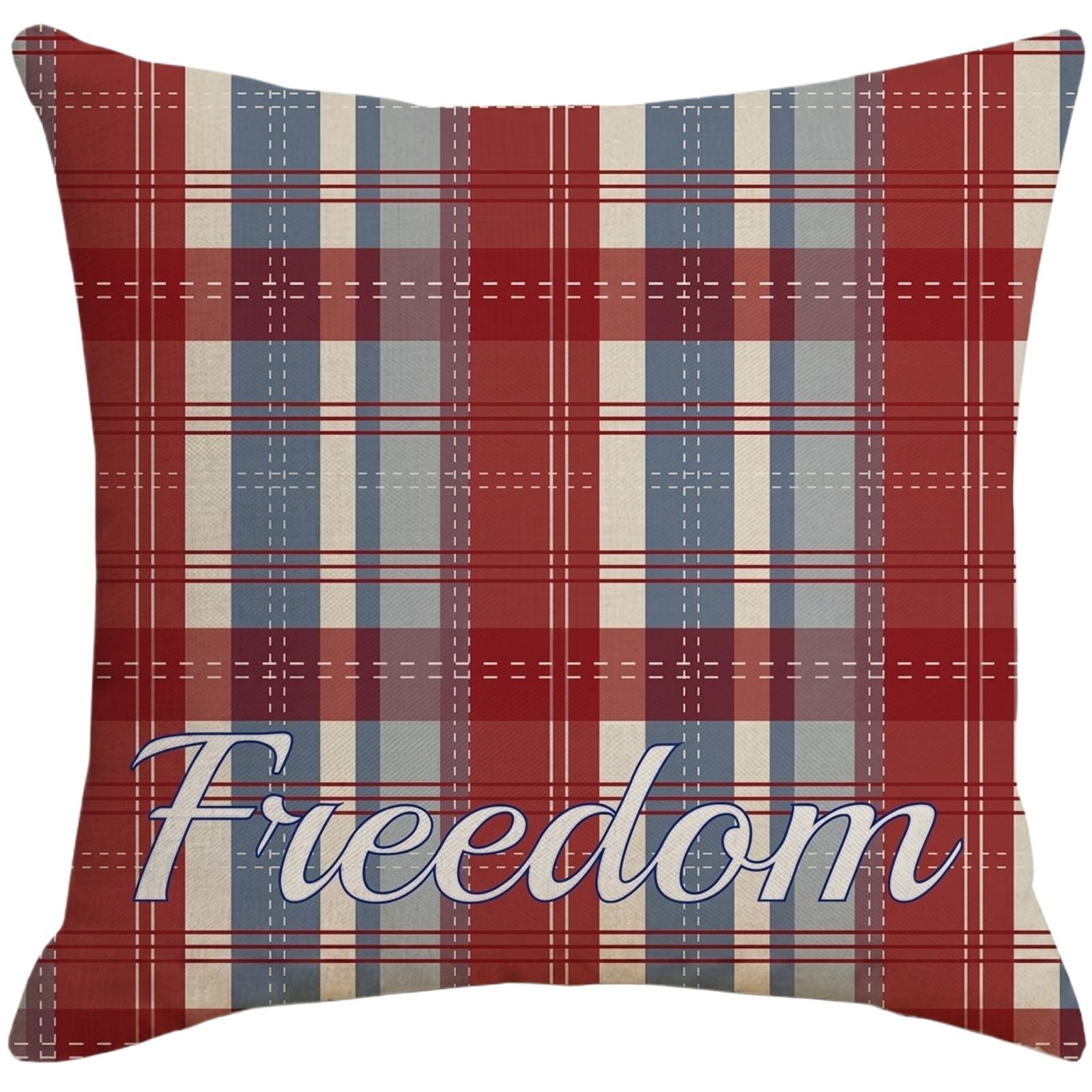 Decorative Throw Pillow Cover with Patriotic Star and Heart Ornaments Pattern for Sofa Couch Home Decor Suitable for Anniversary Celebration One Size
Decorative Throw Pillow Cover with Patriotic Star and Heart Ornaments Pattern for Sofa Couch Home Decor Suitable for Anniversary Celebration One Size