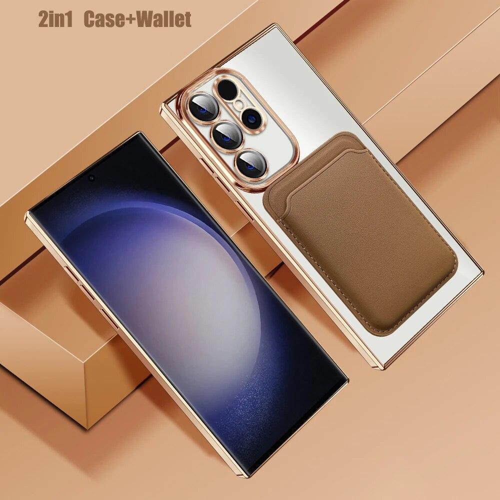 Кожаный кошелек Magsafe, магнитный чехол для Samsung S24Ultra S23 Plus, защитный чехол для беспроводной зарядки galaxy s24 plus коричневый
Кожаный кошелек Magsafe, магнитный чехол для Samsung S24Ultra S23 Plus, защитный чехол для беспроводной зарядки galaxy s24 plus коричневый