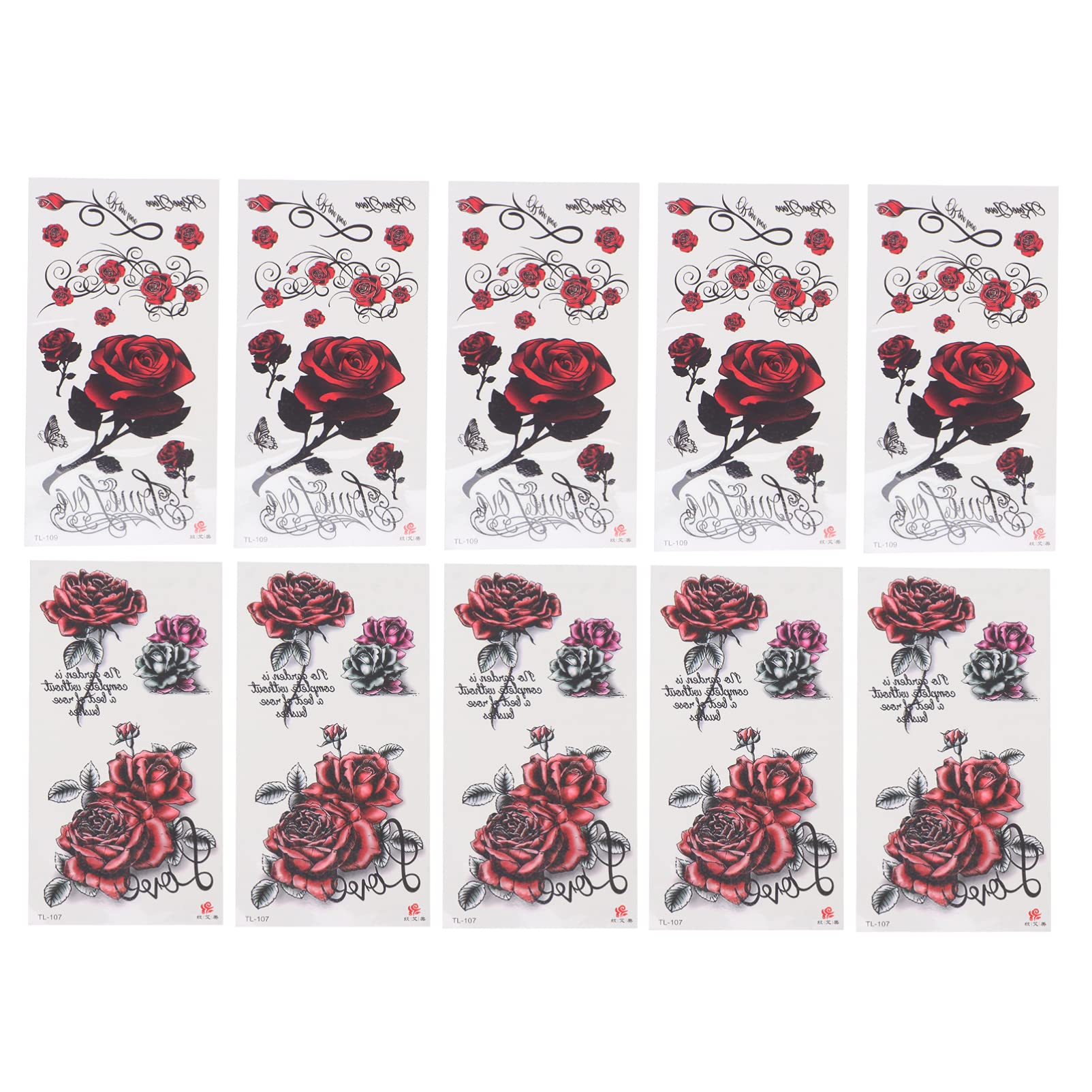 Frcolor Tattoo Rose Rose Tattoo Body Easy to Set of 10 Stickers, Stickers, Stickers, Art, Women s, Apply, Waterproof, Fashion, (Mixed Style)
Frcolor Tattoo Rose Rose Tattoo Body Easy to Set of 10 Stickers, Stickers, Stickers, Art, Women s, Apply, Waterproof, Fashion, (Mixed Style)