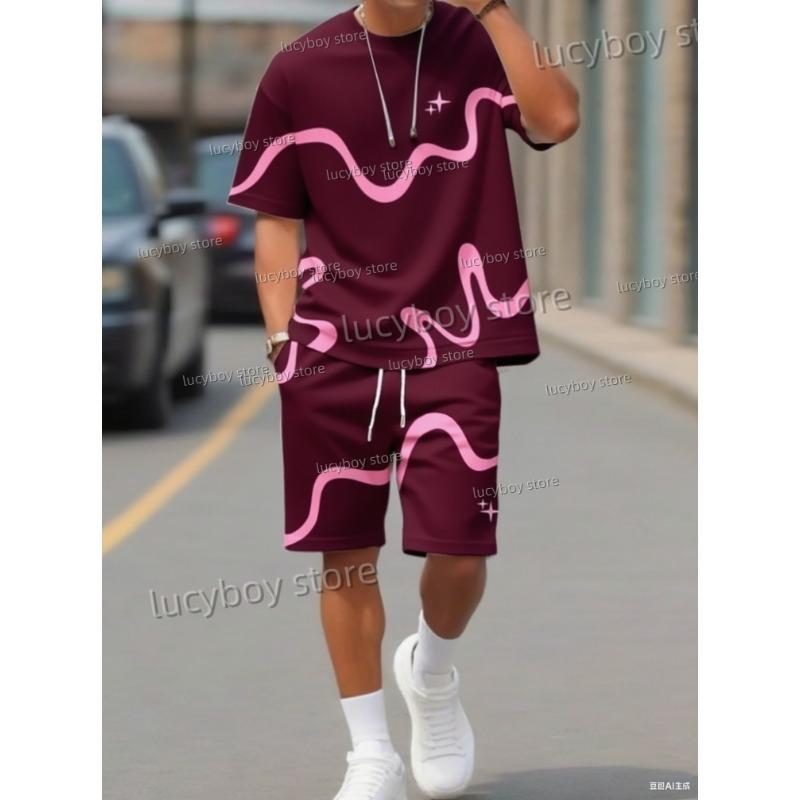 2026 Summer Men 3D digital wave Print Set Short Sleeve XXS
2026 Summer Men 3D digital wave Print Set Short Sleeve XXS
