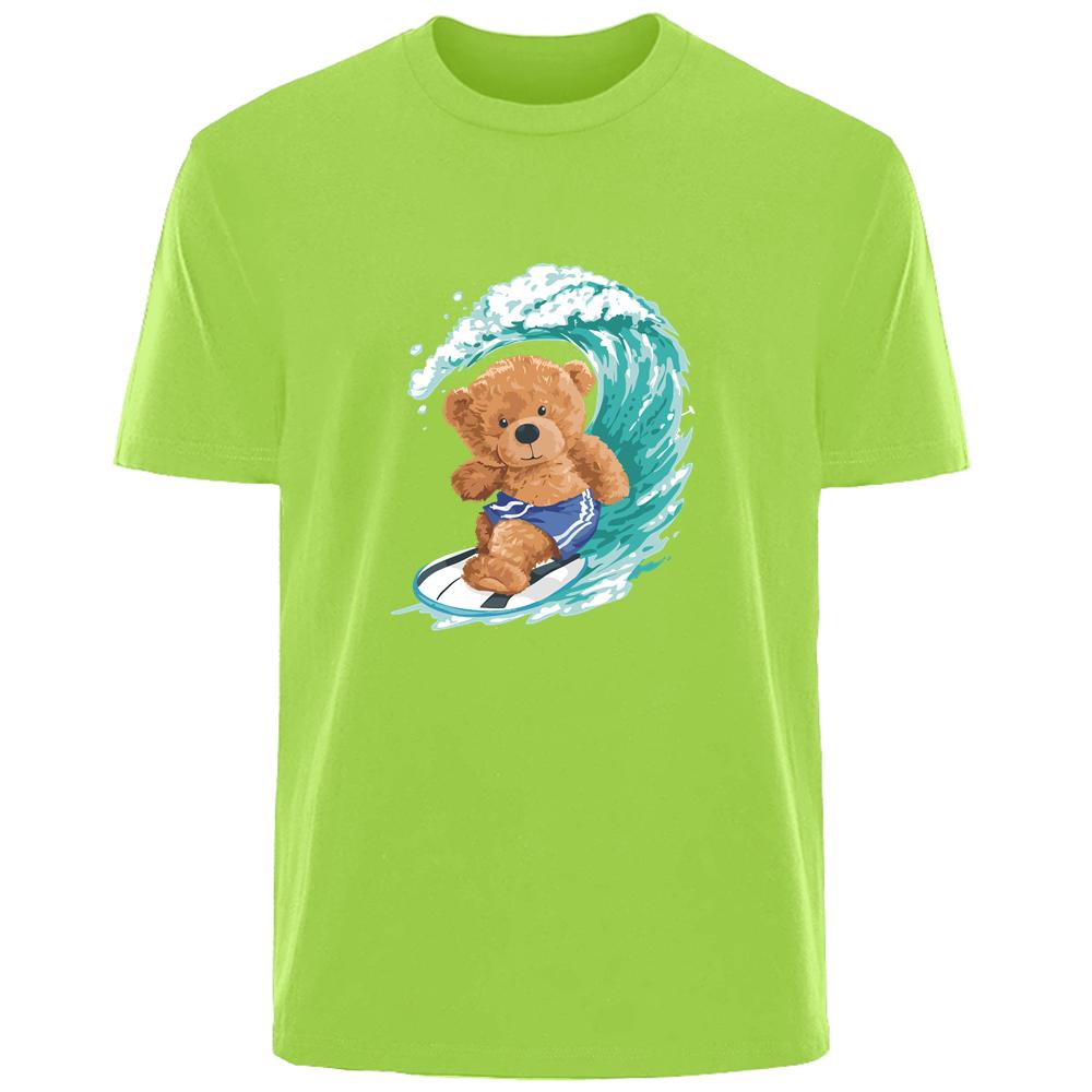 Surf Bear Print Summer High Quality Men s 100% Cotton Breathable Sweat Absorbent T-Shirt Casual Fashion Men s Street Wear
Surf Bear Print Summer High Quality Men s 100% Cotton Breathable Sweat Absorbent T-Shirt Casual Fashion Men s Street Wear