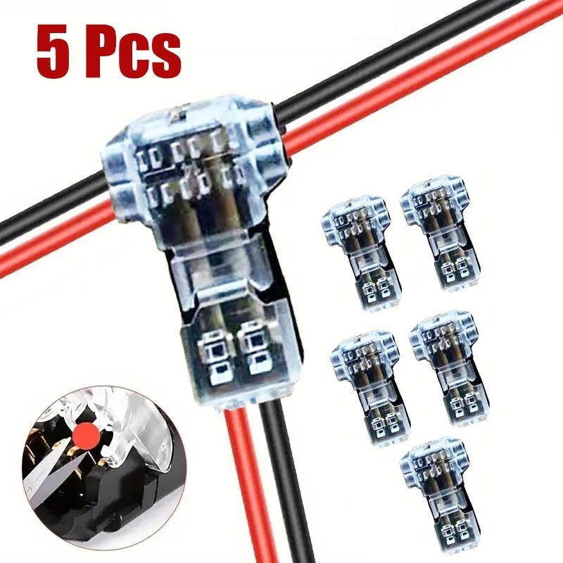 5/10/20Pcs Wire and Cable Snap-In T2 Connectors No Welding No Stripping Quick Terminal Connection Joint Automatic Plug
5/10/20Pcs Wire and Cable Snap-In T2 Connectors No Welding No Stripping Quick Terminal Connection Joint Automatic Plug