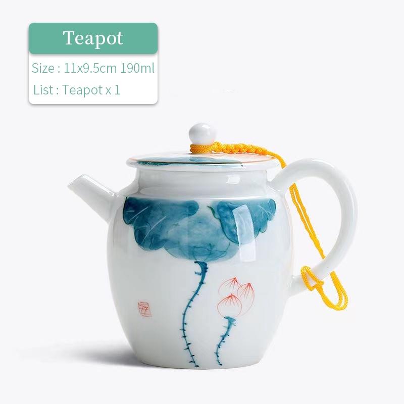 190 мл Расписанный вручную керамический чайник Японский простой чайный набор Кунг-фу
190 мл Расписанный вручную керамический чайник Японский простой чайный набор Кунг-фу
