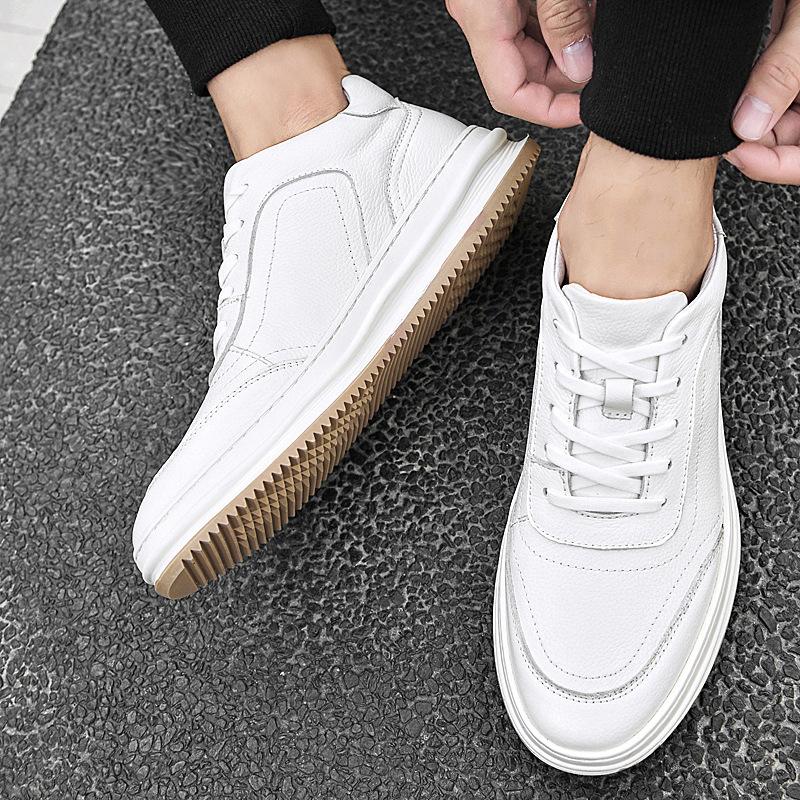 Men s shoes autumn breathable trend first layer cowhide little white board shoes sports leisure rubber soft sole tide shoes 37
Men s shoes autumn breathable trend first layer cowhide little white board shoes sports leisure rubber soft sole tide shoes 37