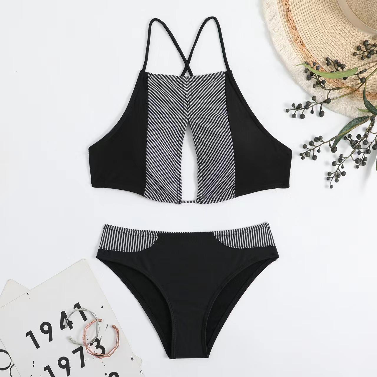 European & American Sexy Triangle Bikini Set - Cross Strap Solid Color Swimsuit L білий
European & American Sexy Triangle Bikini Set - Cross Strap Solid Color Swimsuit L білий