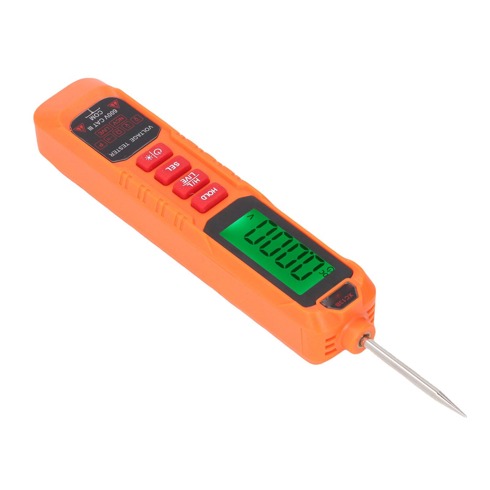 Розумна ручка-тестер напруги для автомобіля Дисплей з підсвічуванням DC AC 0В-600В Автоматичний 2-сторонній тестер напруги
Розумна ручка-тестер напруги для автомобіля Дисплей з підсвічуванням DC AC 0В-600В Автоматичний 2-сторонній тестер напруги