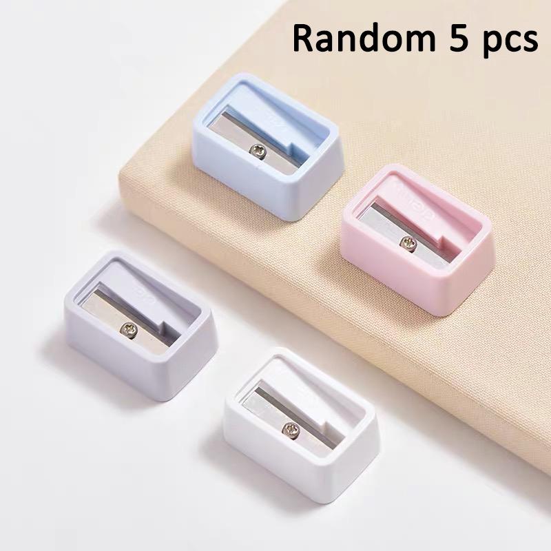5Pcs Plastic Cute Pencil Mini Sharpeners Candy Color Standard Pencil Cutting Machine Student School Office Stationery
5Pcs Plastic Cute Pencil Mini Sharpeners Candy Color Standard Pencil Cutting Machine Student School Office Stationery