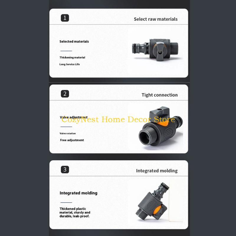 92MF Quickly Connects Threaded Coupler ABS Plastic Fitting Switches Valves Hose CN
92MF Quickly Connects Threaded Coupler ABS Plastic Fitting Switches Valves Hose CN