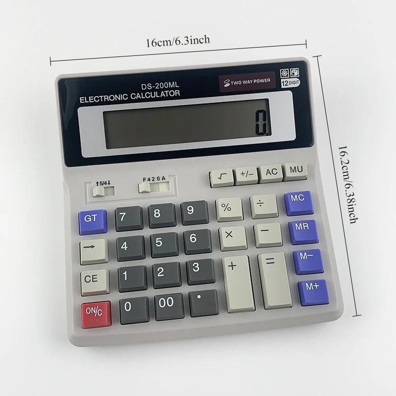 Electronic Calculator Dual Power Supply Financial Office Student General Calculator Office Supplies for School Accounting Tool
Electronic Calculator Dual Power Supply Financial Office Student General Calculator Office Supplies for School Accounting Tool