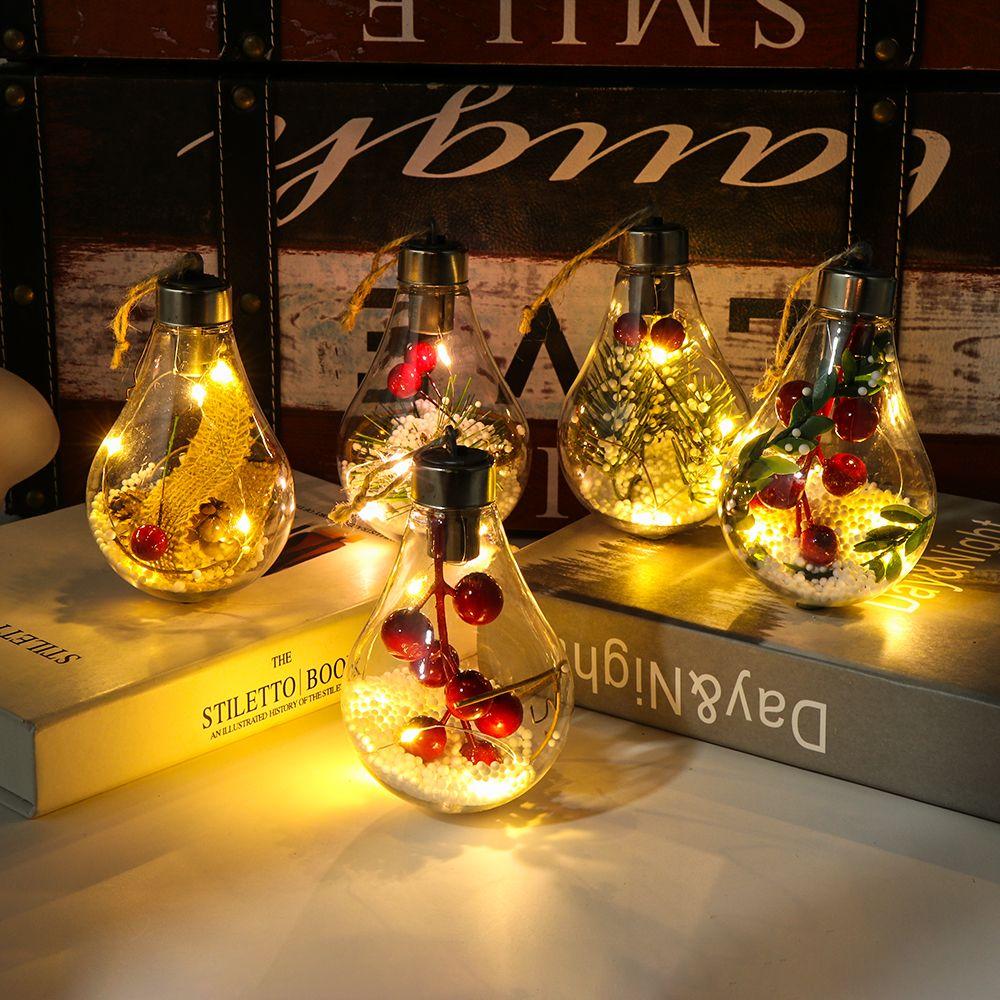 Transparent Xmas Tree Decorations New Year Decor Christmas Light Baubles LED Ball Lights Bulb Lamps
Transparent Xmas Tree Decorations New Year Decor Christmas Light Baubles LED Ball Lights Bulb Lamps
