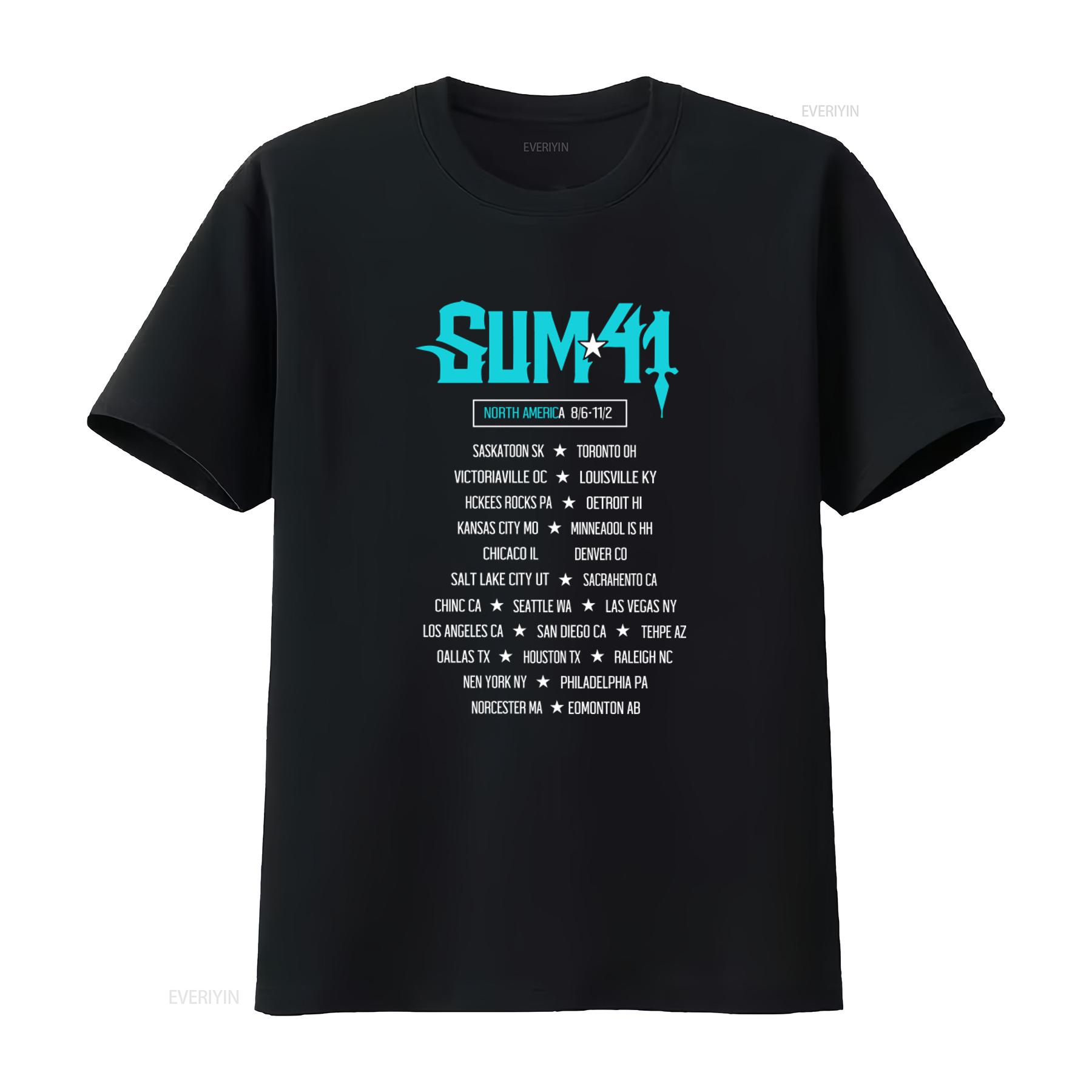Sum 41 North America Tour Blue Demon Mens T Shirt vintage Washed streetwear Unisex Stretched Slightly Versatile graphic 4XL
Sum 41 North America Tour Blue Demon Mens T Shirt vintage Washed streetwear Unisex Stretched Slightly Versatile graphic 4XL