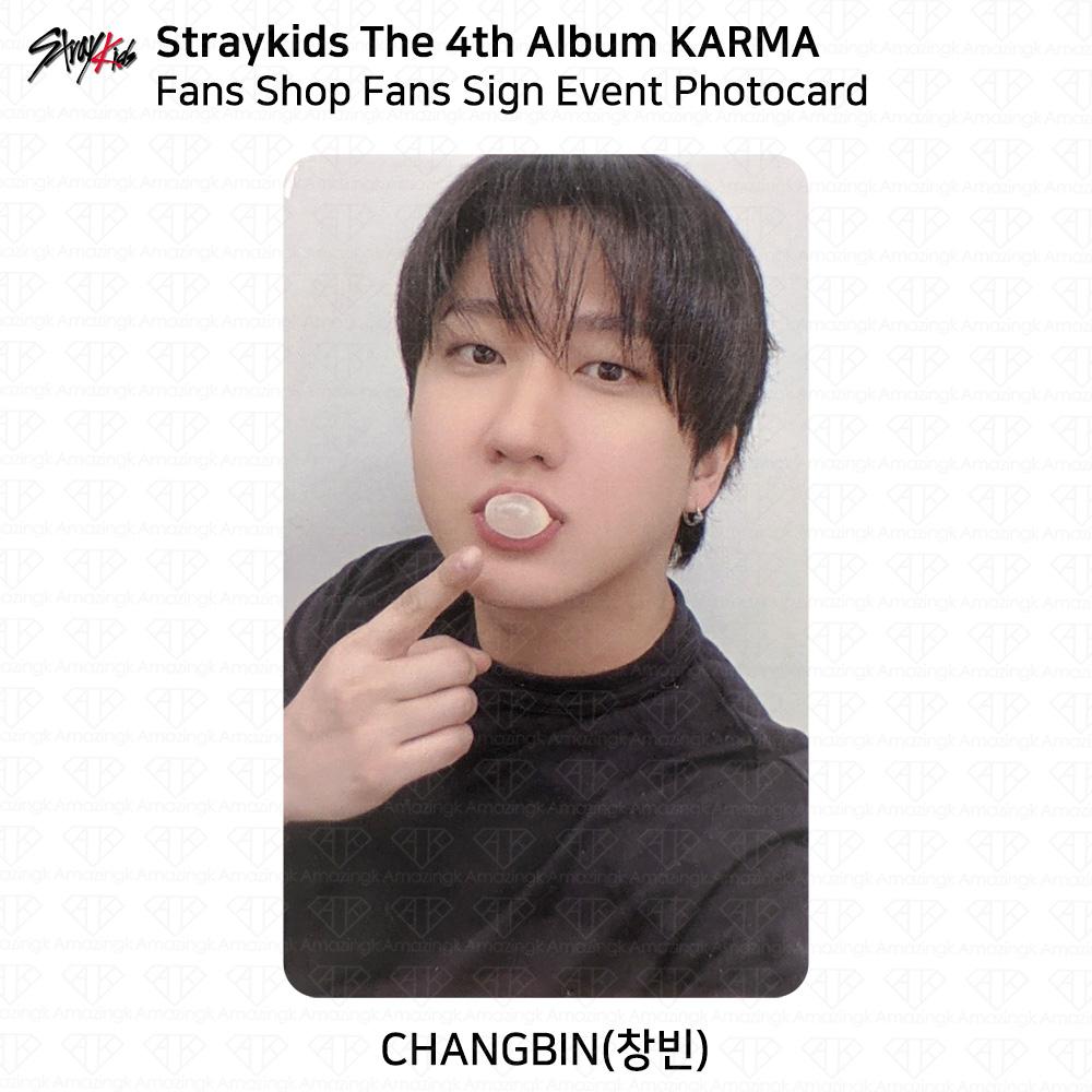 Stray Kids 4-й альбом Karma ФАН-магазин Фан-автограф Событие Фотокарточка KPOP K-POP Changbin
Stray Kids 4-й альбом Karma ФАН-магазин Фан-автограф Событие Фотокарточка KPOP K-POP Changbin