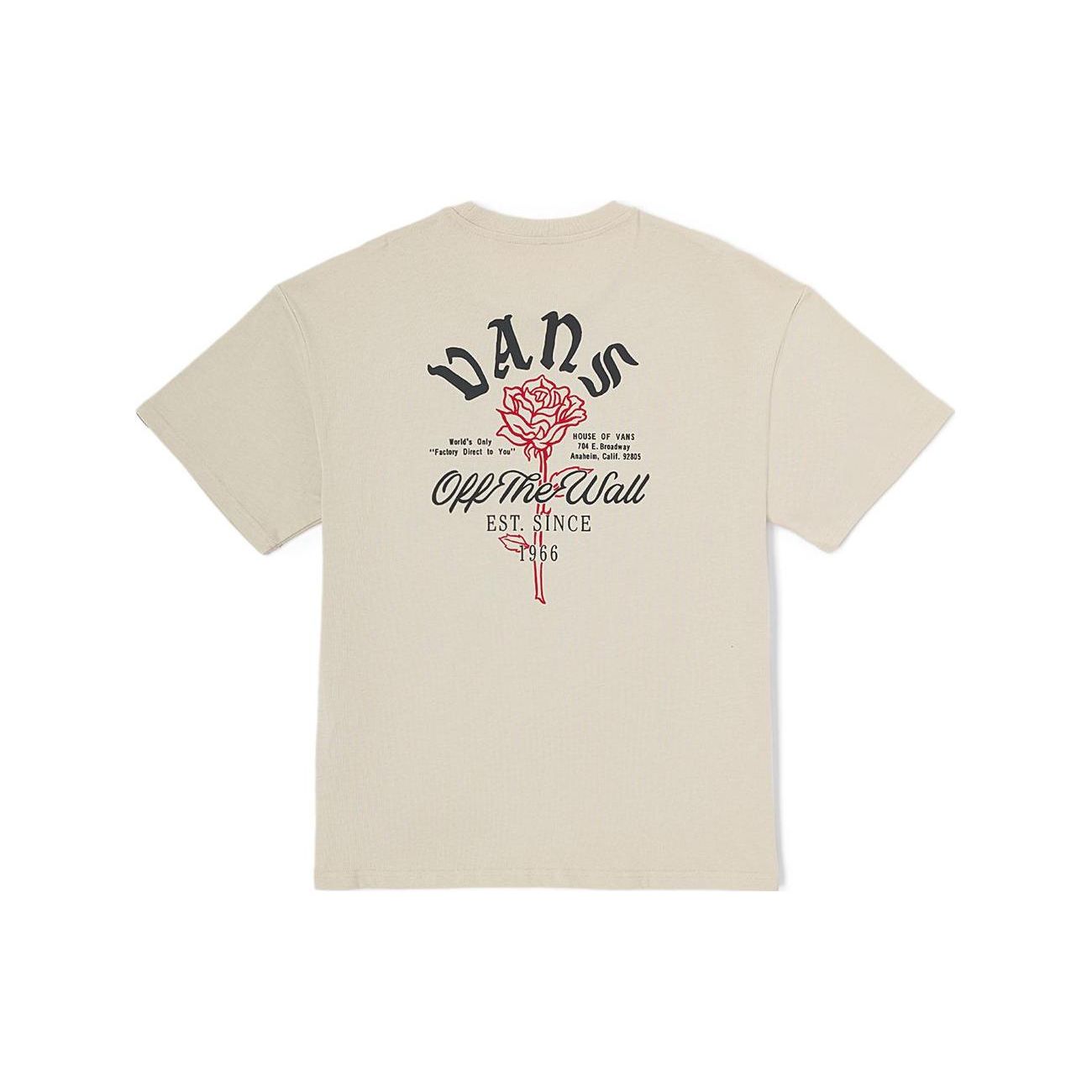 Vans Letter Rose Print Round Neck Short Sleeve T-Shirt Unisex Tops Oatmeal VN00092V2N1 XL
Vans Letter Rose Print Round Neck Short Sleeve T-Shirt Unisex Tops Oatmeal VN00092V2N1 XL