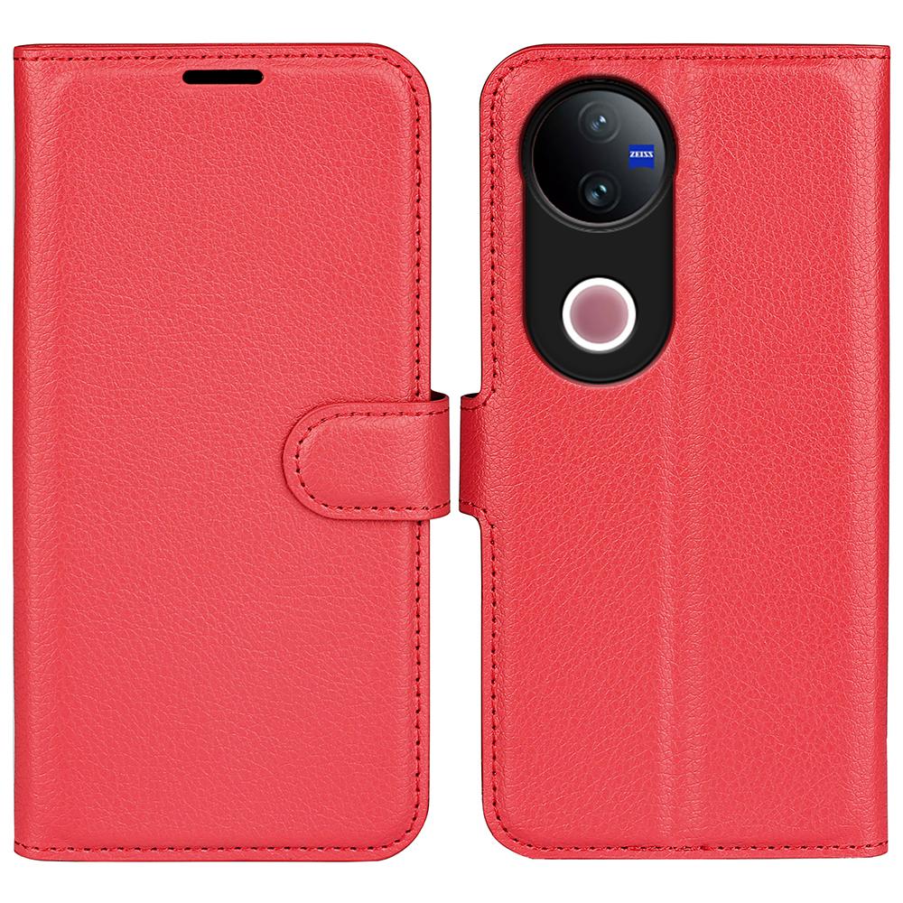 Чохол для телефону vivo V50 5G з текстурою лічі, ударостійкий шкіряний гаманець Red
Чохол для телефону vivo V50 5G з текстурою лічі, ударостійкий шкіряний гаманець Red