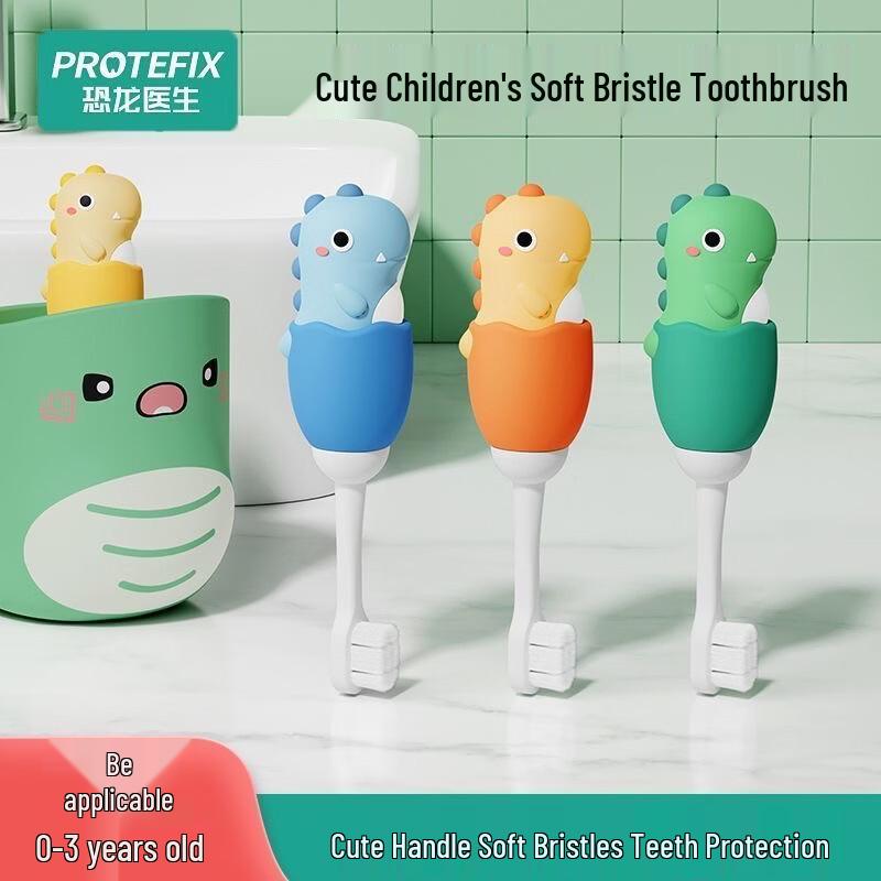 PROTEFIX 0-3Y Kids Dino Training Toothbrush
PROTEFIX 0-3Y Kids Dino Training Toothbrush