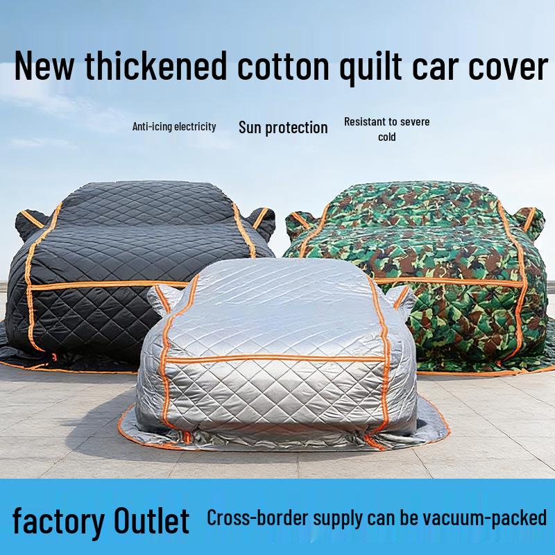 Thickened Cotton Quilt-Style Car Cover: Snowproof, Freeze-proof & Hailproof Black Thickened Cotton Mop Style
Thickened Cotton Quilt-Style Car Cover: Snowproof, Freeze-proof & Hailproof Black Thickened Cotton Mop Style