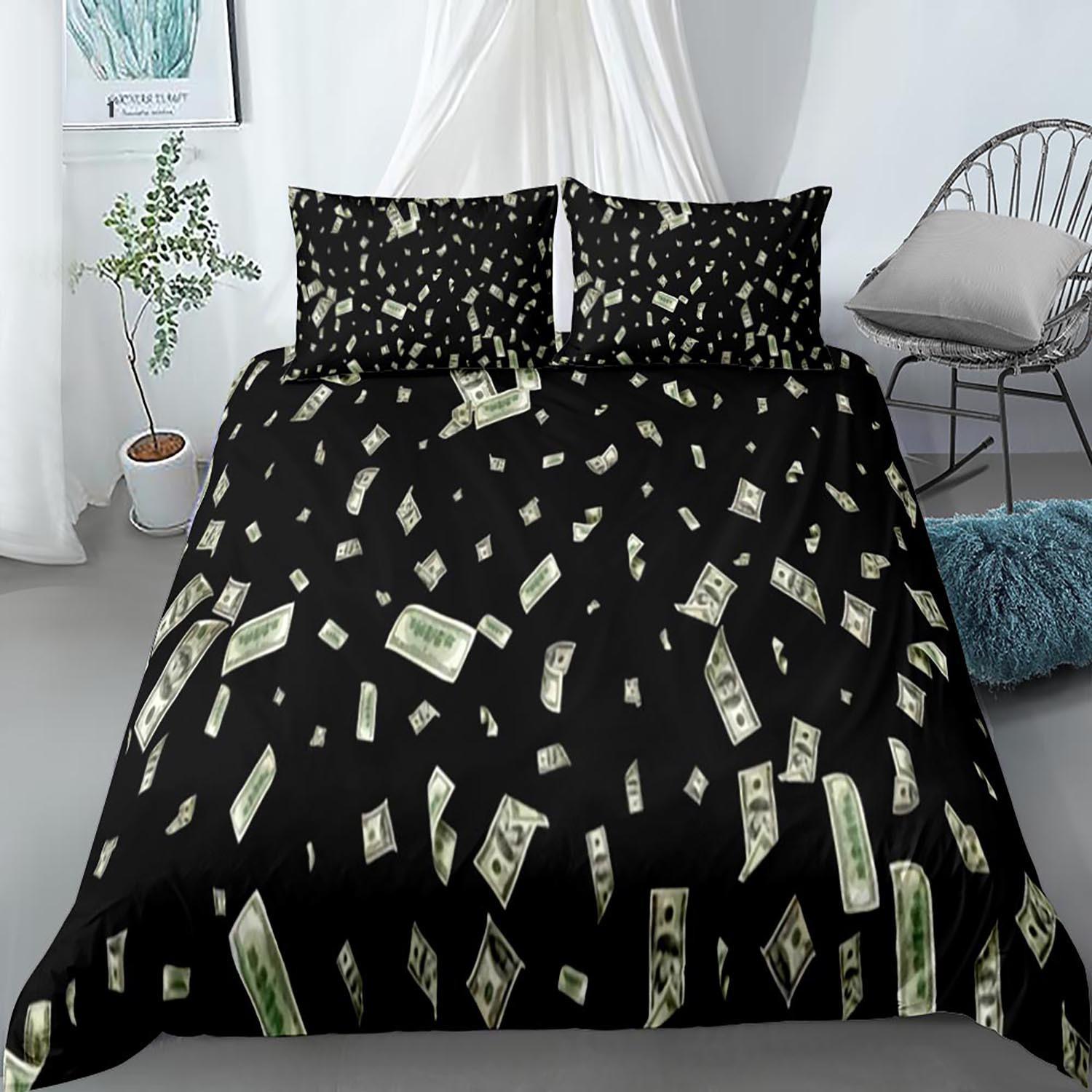 3D Home Textile Banknote Quilt Cover Digital Printing Three-Piece Digital Printing 140*210cm
3D Home Textile Banknote Quilt Cover Digital Printing Three-Piece Digital Printing 140*210cm