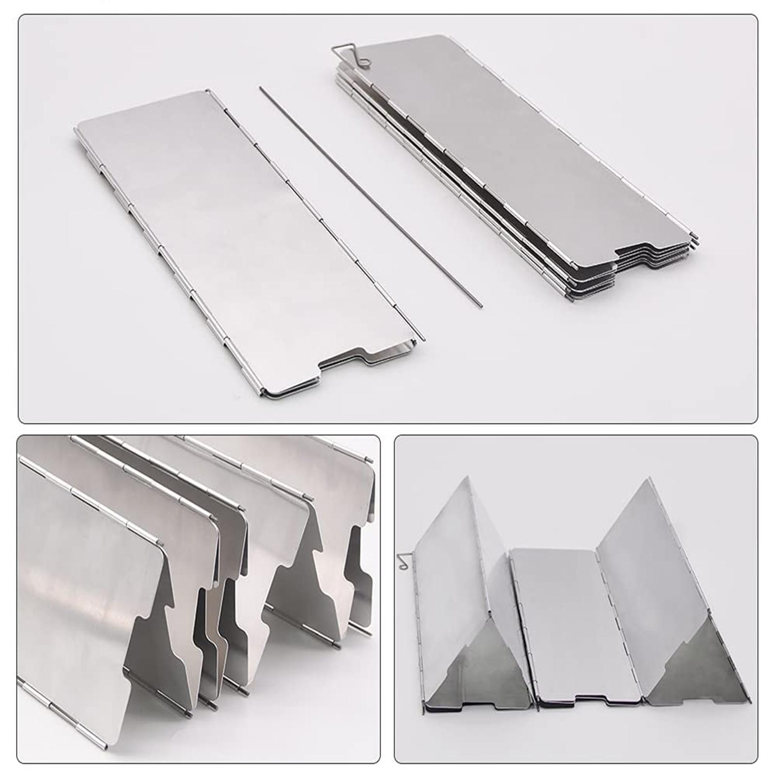 Portable Foldable Camping Stove Windshield 10 Panels Lightweight Aluminum Windshield for Outdoor Cooking Protection One Size серебряный
Portable Foldable Camping Stove Windshield 10 Panels Lightweight Aluminum Windshield for Outdoor Cooking Protection One Size серебряный