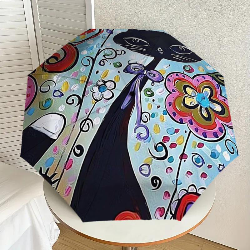 1pc Colorful Floral Cat Artwork Umbrella with Plastic Handle,Suitable for All Seasons Home Travel Outdoor UmbrellaDD417
1pc Colorful Floral Cat Artwork Umbrella with Plastic Handle,Suitable for All Seasons Home Travel Outdoor UmbrellaDD417