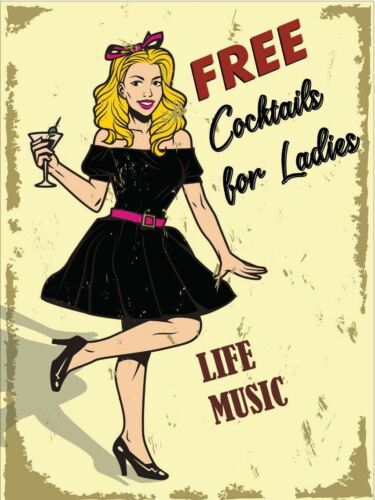 Cocktails For Ladies Vintage Retro Metal SignAluminum 20x30cm(7.8x11.8inch)
Cocktails For Ladies Vintage Retro Metal SignAluminum 20x30cm(7.8x11.8inch)