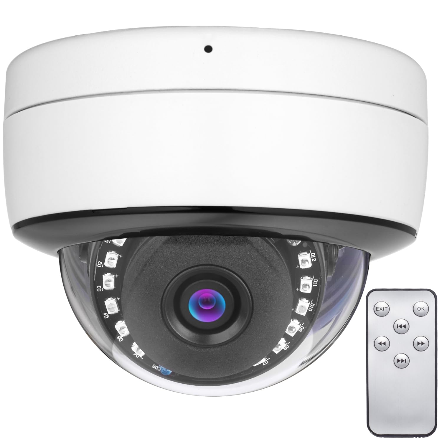 Security camera dome 2 million up to 256GB microSD card SD card parking lot surveillance AV output recording function continuous powerful infrared
Security camera dome 2 million up to 256GB microSD card SD card parking lot surveillance AV output recording function continuous powerful infrared