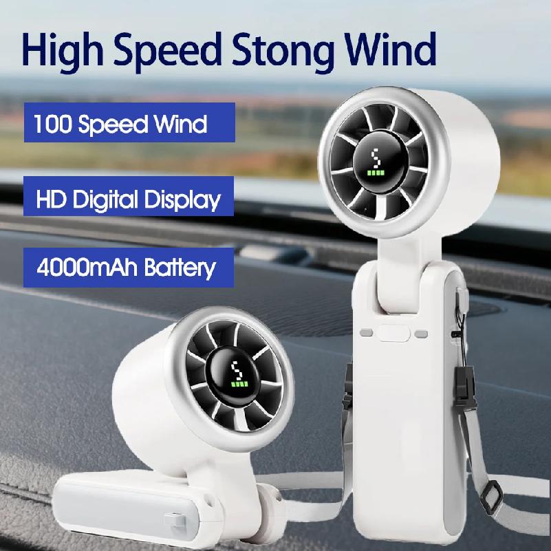4000mAh Portable Fan Strong Wind Hand Fan 180 Angle Rechargeable Portable Outdoor Powerful Turbo Fan Hand Holding білий
4000mAh Portable Fan Strong Wind Hand Fan 180 Angle Rechargeable Portable Outdoor Powerful Turbo Fan Hand Holding білий
