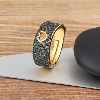 Nidin New Fashion Temperament Romantic Heart Shape Zircon Ring for Women Engagement Open Adjustable Anniversary Party Gift зелений
Nidin New Fashion Temperament Romantic Heart Shape Zircon Ring for Women Engagement Open Adjustable Anniversary Party Gift зелений